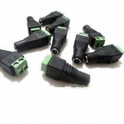 JRYXDS 6 stuks DC-stekker, 5,5 x 2,1 mm, 2-polige DC-stekker, DC-adapter, vrouwelijk