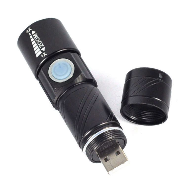 kiespijn George Stevenson Gewoon LED zaklamp oplaadbaar via USB - 9,5 cm - PROLECH - de webshop voor mannen