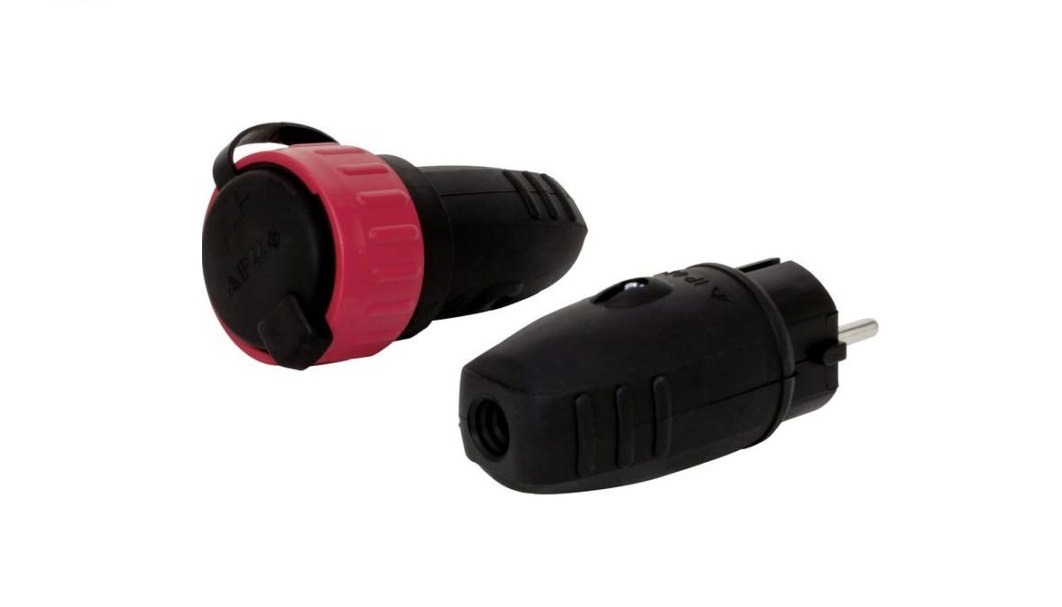Verscheidenheid krassen kiespijn 230V stekker met koppeling - Randaarde - IP44 - 3x 1,5mm - PROLECH - de  webshop voor mannen