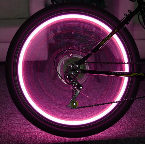 Ik heb een contract gemaakt Huiswerk Vermeend LED fietswiel verlichting - 20 LED - Roze - PROLECH - de webshop voor mannen
