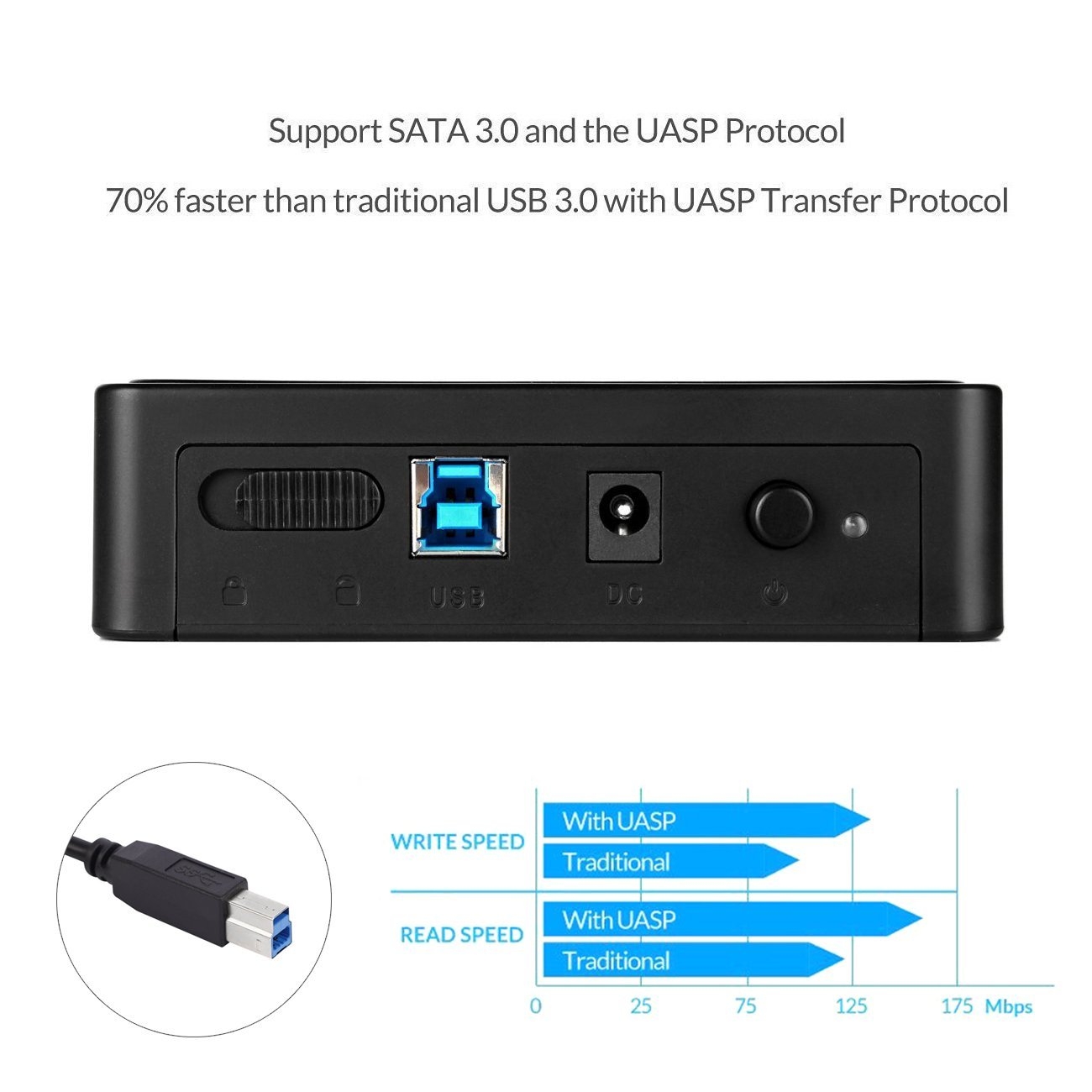 Verdeel Ontstaan Lada USB 3.0 Externe Harde Schijf Behuizing 3,5 inch Sata - Zwart - PROLECH - de  webshop voor mannen